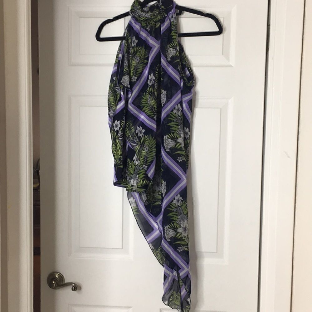 NWT NY&C sleeveless asymmetrical top